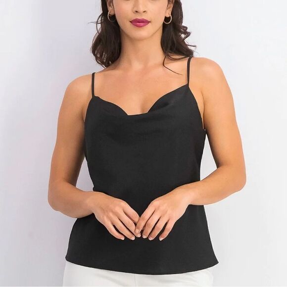 LEYDEN WOMEN'S COWLNECK JACQUARD CAMISOLE SIZE XS - Picture 1 of 4